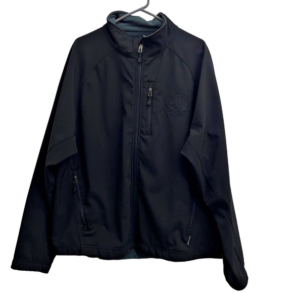 Landway Soft-Shell Black Jacket 'The Joint' Tulsa OK Hard Rock Cafe X-Large XL - Picture 1 of 4